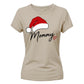 Mommy Santa Hat Christmas Ladies T-Shirt
