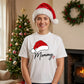 Mommy Santa Hat Christmas Oversized T-Shirt