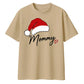 Mommy Santa Hat Christmas Oversized T-Shirt