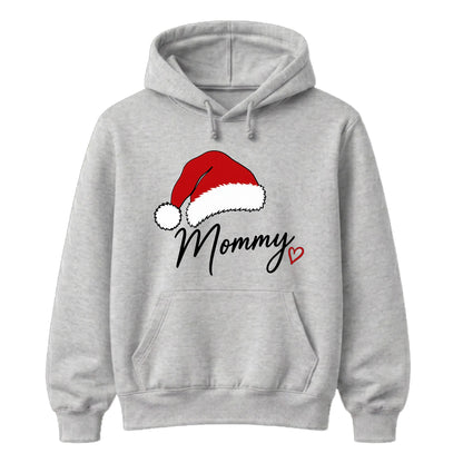 Mommy Santa Hat Christmas Unisex Hoodie