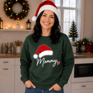 Mommy Santa Hat Christmas Unisex Sweatshirt