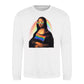 Mona Lisa Pride Flag Aura Pride Month Unisex Sweatshirt