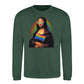 Mona Lisa Pride Flag Aura Pride Month Unisex Sweatshirt