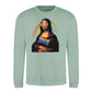 Mona Lisa Pride Flag Aura Pride Month Unisex Sweatshirt