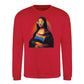 Mona Lisa Pride Flag Aura Pride Month Unisex Sweatshirt