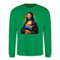 Mona Lisa Pride Flag Aura Pride Month Unisex Sweatshirt