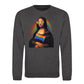 Mona Lisa Pride Flag Aura Pride Month Unisex Sweatshirt