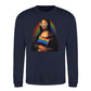 Mona Lisa Pride Flag Aura Pride Month Unisex Sweatshirt