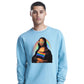 Mona Lisa Pride Flag Aura Pride Month Unisex Sweatshirt