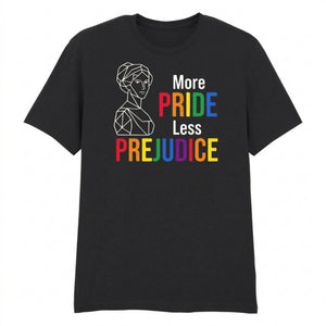 More Pride Less Prejudice Slogan Pride Month Unisex T-Shirt