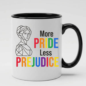 More Less Prejudice Pride Mug, Best Gay Dad Ever Mug, Human Pride Mug, Gift for Pride Month, LGBTQ Mug