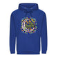 Mosaic Crescent Moon Eid Mubarak Printed Unisex Hoodie