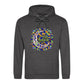 Mosaic Crescent Moon Eid Mubarak Printed Unisex Hoodie