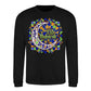 Mosaic Crescent Moon Eid Mubarak Printed Unisex Sweatshirt