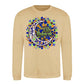 Mosaic Crescent Moon Eid Mubarak Printed Unisex Sweatshirt
