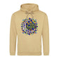 Mosaic Crescent Moon Eid Mubarak Printed Unisex Hoodie
