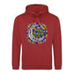 Mosaic Crescent Moon Eid Mubarak Printed Unisex Hoodie