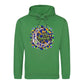 Mosaic Crescent Moon Eid Mubarak Printed Unisex Hoodie