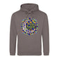 Mosaic Crescent Moon Eid Mubarak Printed Unisex Hoodie