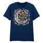 Mosaic Crescent Moon Eid Mubarak Printed Unisex T-Shirt