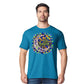 Mosaic Crescent Moon Eid Mubarak Printed Unisex T-Shirt