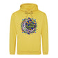 Mosaic Crescent Moon Eid Mubarak Printed Unisex Hoodie