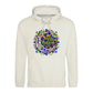 Mosaic Crescent Moon Eid Mubarak Printed Unisex Hoodie