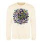 Mosaic Crescent Moon Eid Mubarak Printed Unisex Sweatshirt