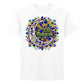 Mosaic Crescent Moon Eid Mubarak Printed Unisex T-Shirt