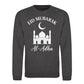 Mosque Design Eid Mubarak Printed Unisex Sweatshirt