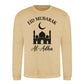 Mosque Design Eid Mubarak Printed Unisex Sweatshirt
