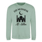 Mosque Design Eid Mubarak Printed Unisex Sweatshirt