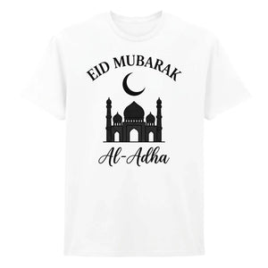Mosque Design Eid Mubarak Printed Unisex T-Shirt