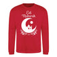 Mosque & Moon Design Eid Mubarak Printed Unisex Sweatshirt