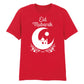 Mosque & Moon Design Eid Mubarak Printed Unisex T-Shirt