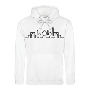 Mosque Skyline Art Eid Printed Unisex Hoodie - Eid Gift Unisex UK