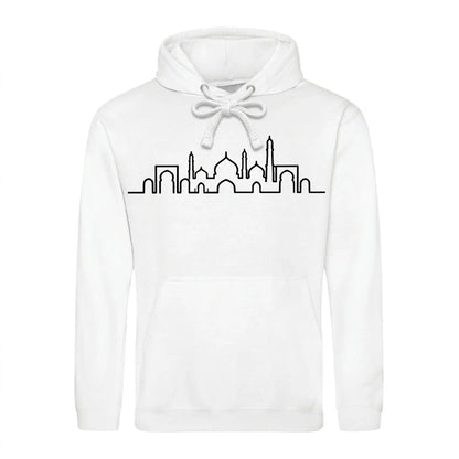 Mosque Skyline Art Eid Printed Unisex Hoodie - Eid Gift Unisex UK