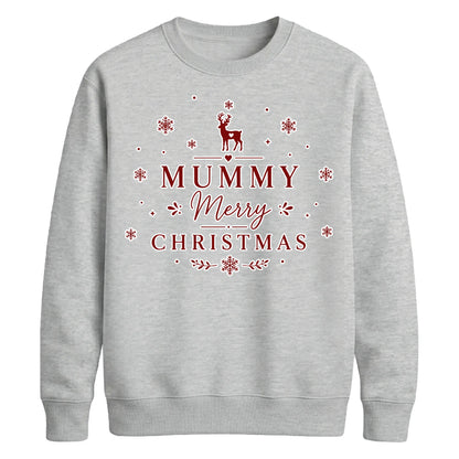 Mummy Merry Christmas Graphic Unisex Sweatshirt