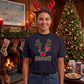 Mummy Reindeer Christmas Oversized T-Shirt