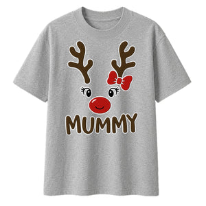 Mummy Reindeer Christmas Oversized T-Shirt