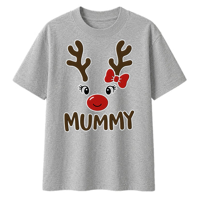 Mummy Reindeer Christmas Oversized T-Shirt