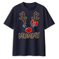 Mummy Reindeer Christmas Oversized T-Shirt