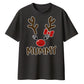 Mummy Reindeer Christmas Oversized T-Shirt