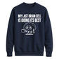 My Last Brain Cell Funny Slogan Unisex Sweatshirt