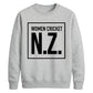 NewZealand Cricket T20 World Cup 2026 N.Z. Graphic NewZealand Women Cricket Printed Unisex Sweatshirt