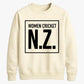 NewZealand Cricket T20 World Cup 2026 N.Z. Graphic NewZealand Women Cricket Printed Unisex Sweatshirt