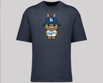 Labubu Oversized T-Shirt, Cute Anime Graphic Tee for Men & Women 100% Organic Cotton Streetwear Style M8408