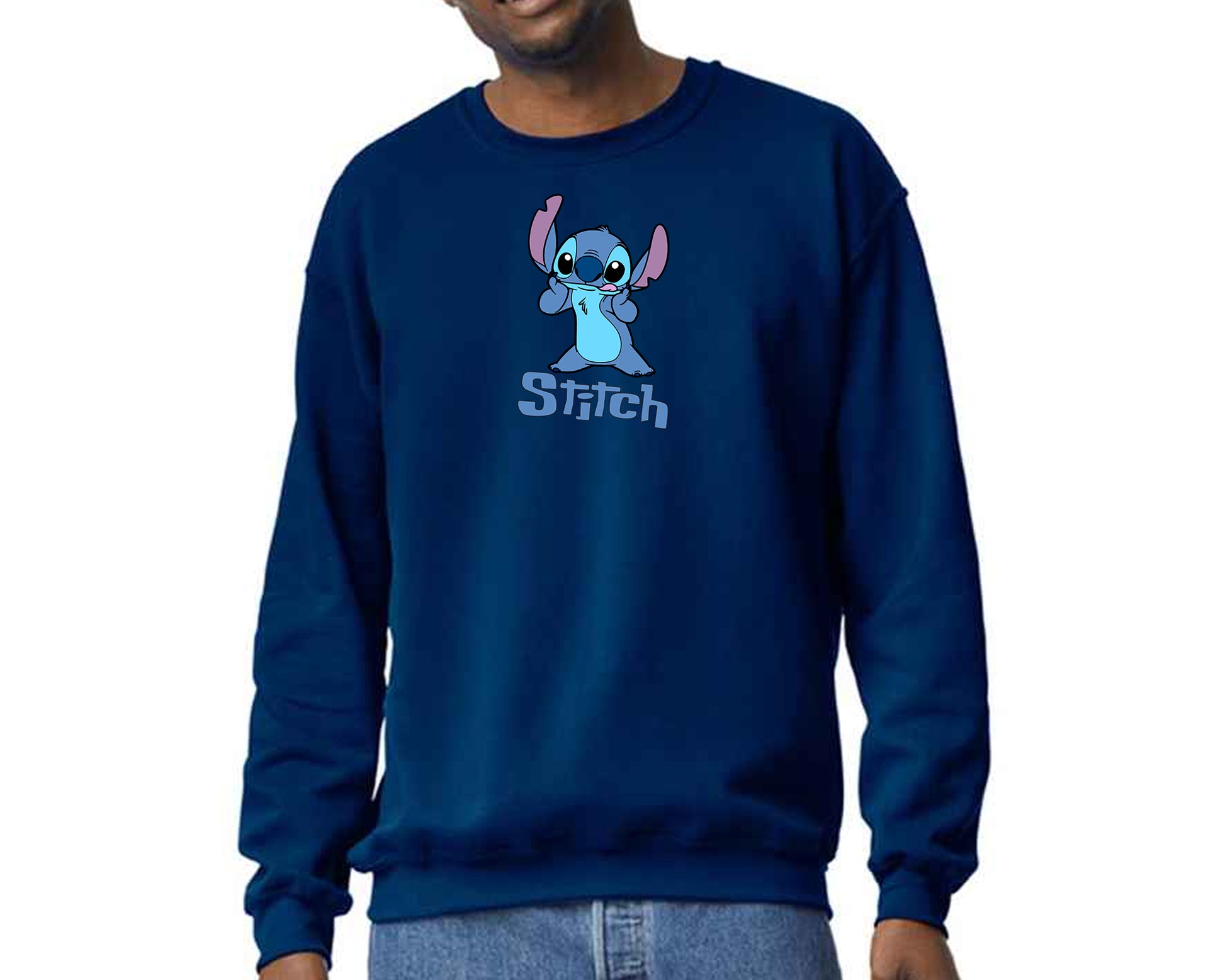 Stitch Sweatshirt, Cozy Pullover with Cute Lilo & Stitch Graphic Jumper, Classic Fit for Women & Men M8404