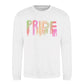 Neon Drip Pride Typography Pride Month Unisex Sweatshirt