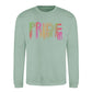 Neon Drip Pride Typography Pride Month Unisex Sweatshirt